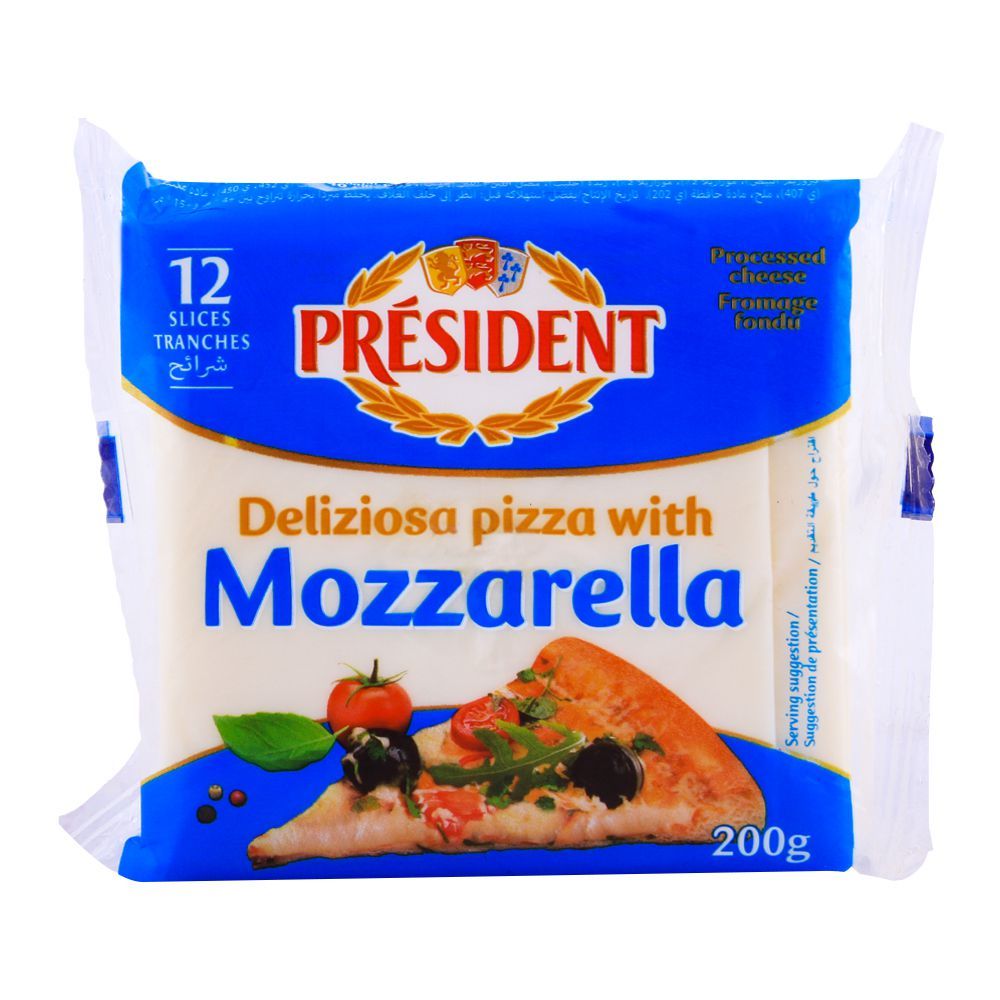 Fromage Mozzarella en Tranchettes Président 200 g